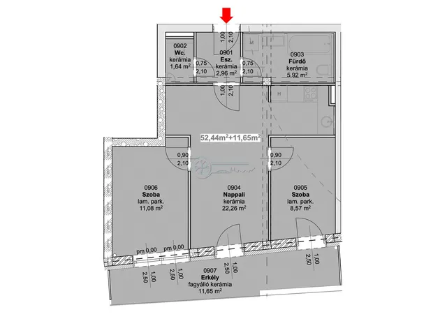 Eladó lakás Szeged 57 nm