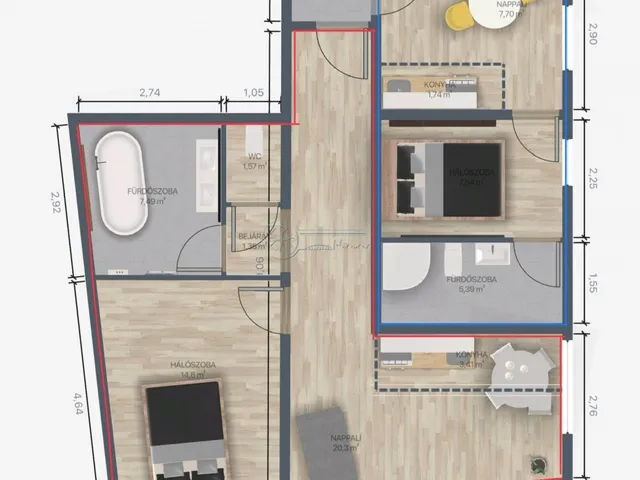 Eladó lakás Szeged 49 nm