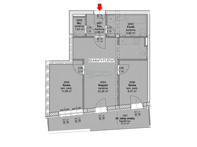 Eladó lakás Szeged 57 nm