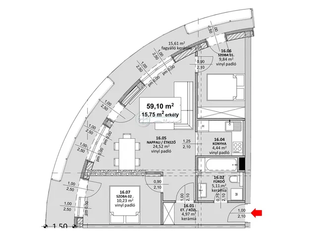 Kiadó lakás Szeged 66 nm