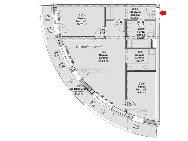 Eladó lakás Szeged 66 nm