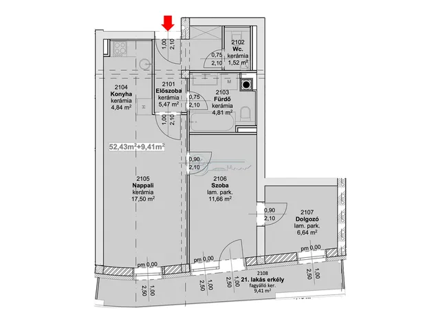 Eladó lakás Szeged 56 nm