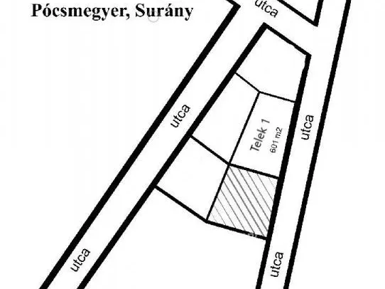 Eladó telek Pócsmegyer 601 nm