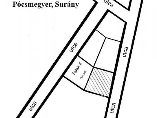 Eladó telek Pócsmegyer 561 nm
