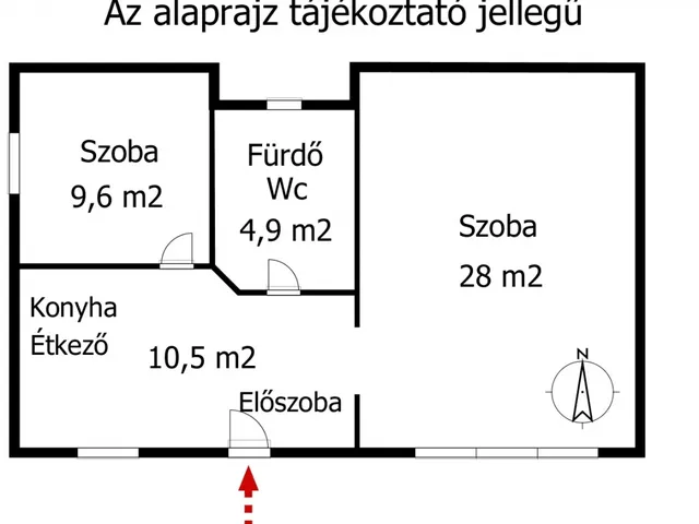 Eladó lakás Budapest V. kerület, Belváros 53 nm