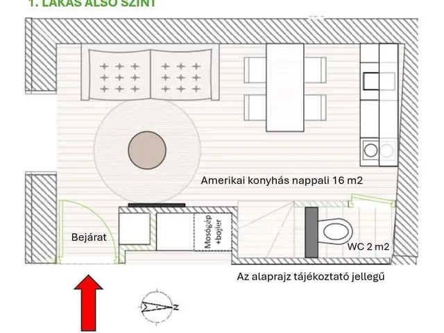 Eladó lakás Budapest VI. kerület, Nagykörúton belüli terület 36 nm