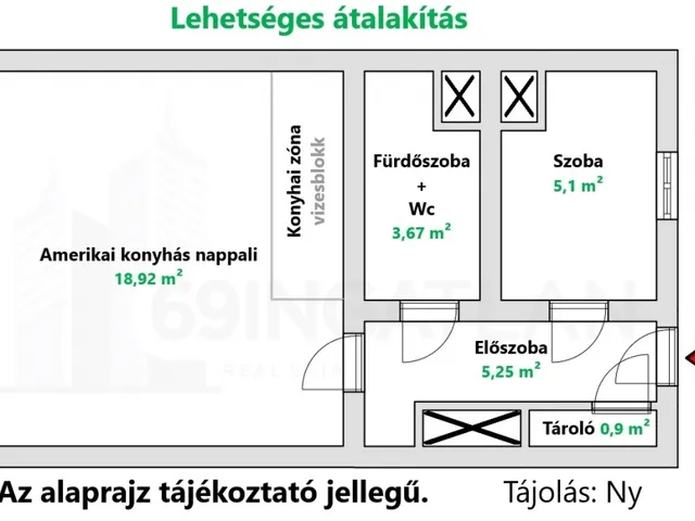 Eladó lakás Budapest X. kerület, Felsőrákos 34 nm