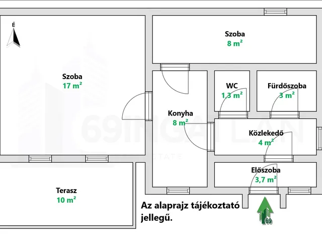 Eladó lakás Budapest XVI. kerület, Cinkota 45 nm