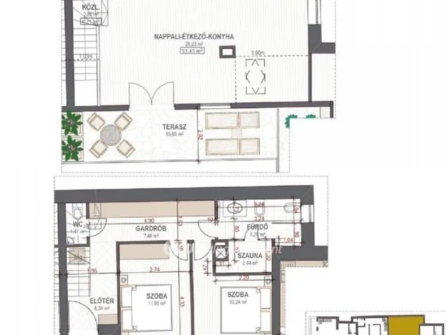 Eladó lakás Budapest VI. kerület, Nagykörúton kívüli terület 72 nm