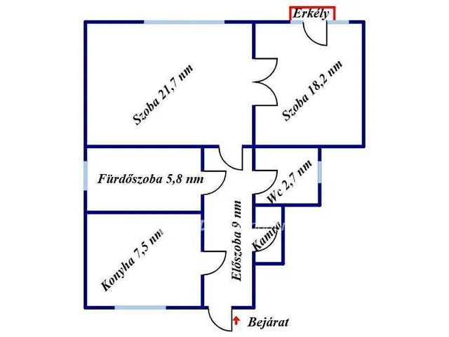 Eladó lakás Budapest XIV. kerület, Törökőr 63 nm
