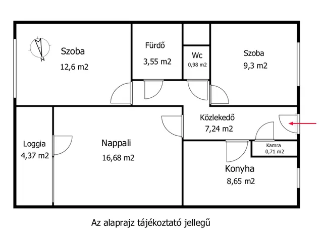 Eladó lakás Budapest IV. kerület, Megyer 61 nm