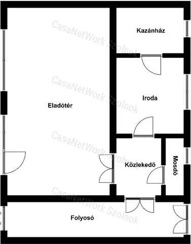 Eladó kereskedelmi és ipari ingatlan Szolnok 74 nm