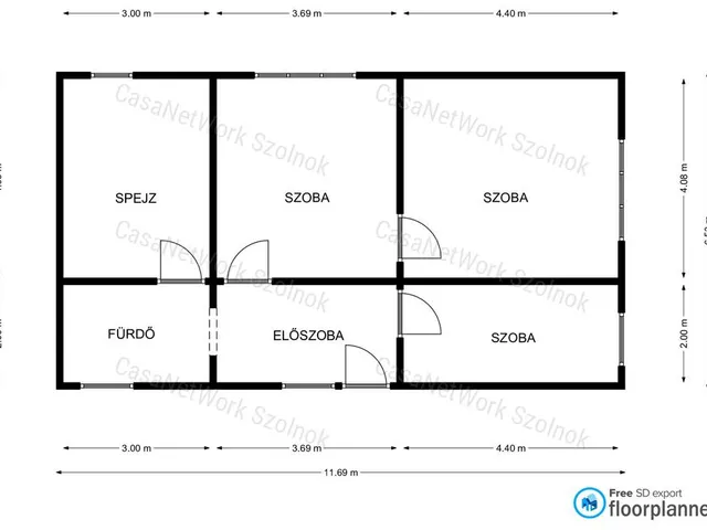 Eladó ház Cibakháza 64 nm