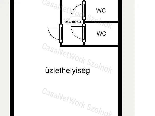Kiadó kereskedelmi és ipari ingatlan Szolnok 40 nm