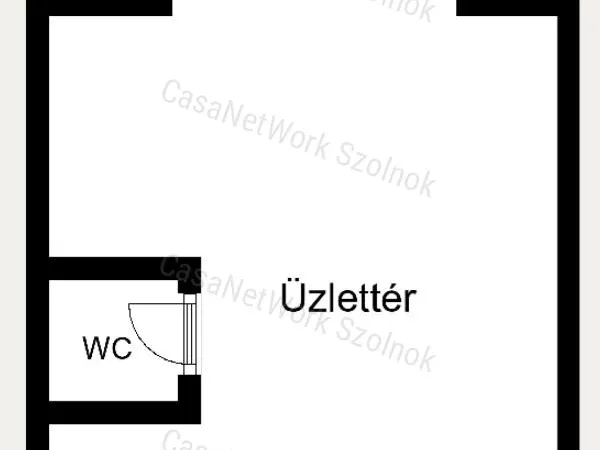 Kiadó kereskedelmi és ipari ingatlan Szolnok 37 nm
