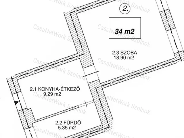 Eladó lakás Szolnok 34 nm