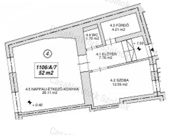 Eladó lakás Szolnok 52 nm
