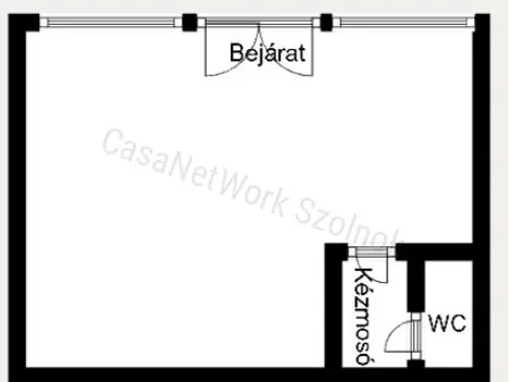 Kiadó kereskedelmi és ipari ingatlan Szolnok 43 nm