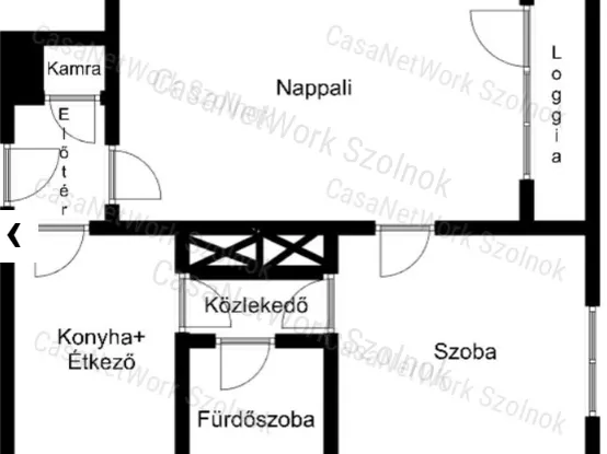 Kiadó lakás Szolnok 54 nm