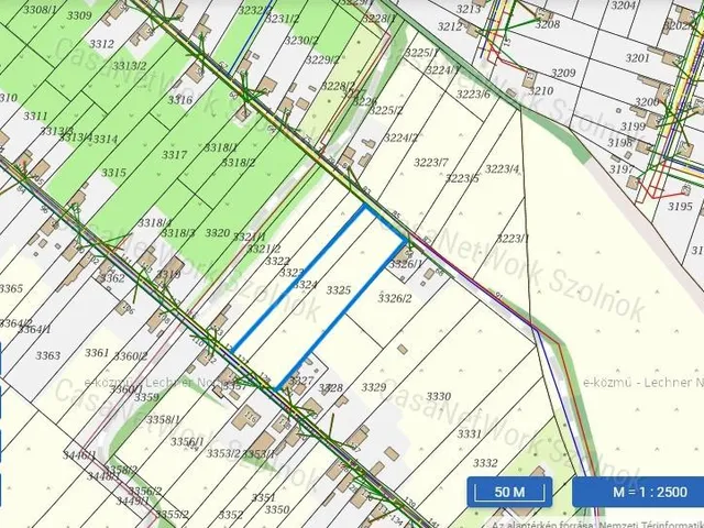 Eladó telek Tiszaföldvár 4084 nm