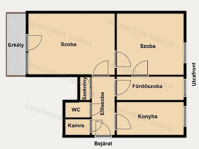 Kiadó lakás Szolnok 54 nm