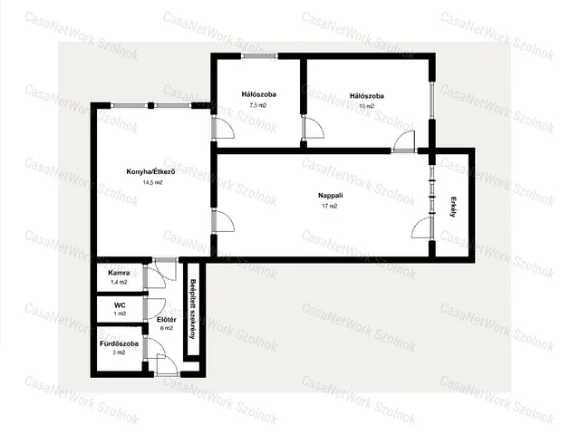 Eladó lakás Szolnok 63 nm