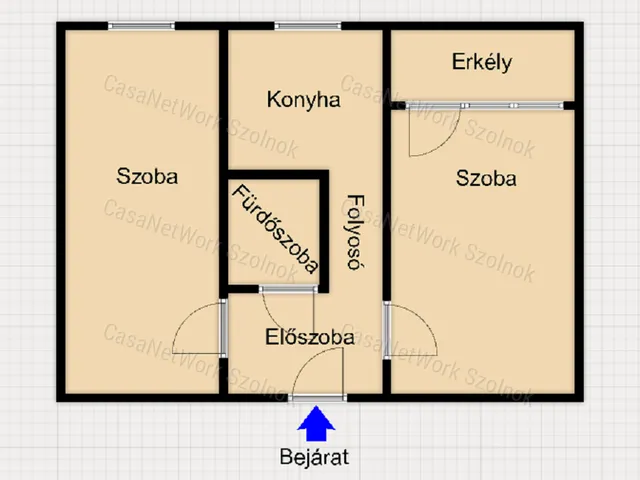 Eladó lakás Szolnok 49 nm