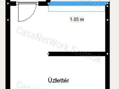 Kiadó kereskedelmi és ipari ingatlan Szolnok 30 nm