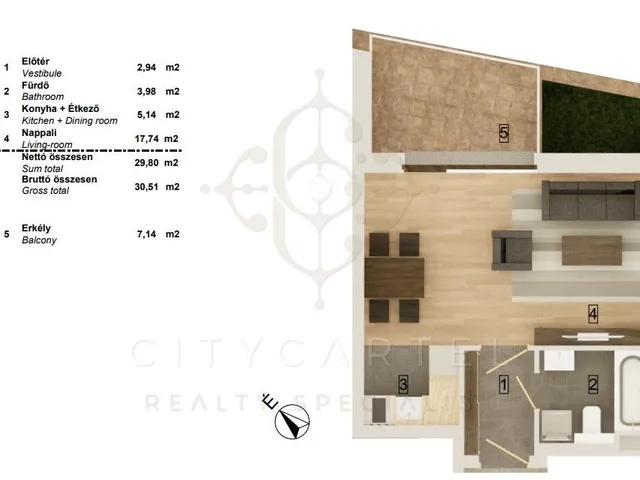 Eladó lakás Budapest VIII. kerület 30 nm