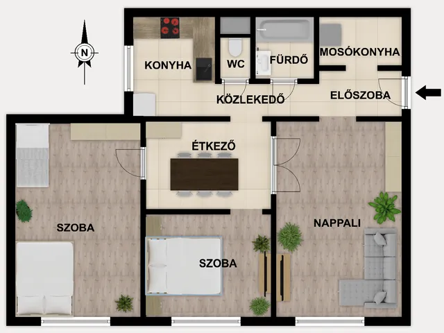 Eladó lakás Budapest IV. kerület 71 nm