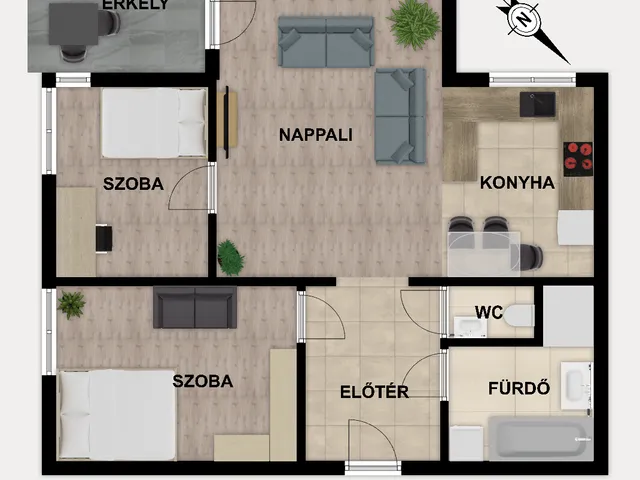 Eladó lakás Budapest IV. kerület, Csíksomlyó utca 67 nm