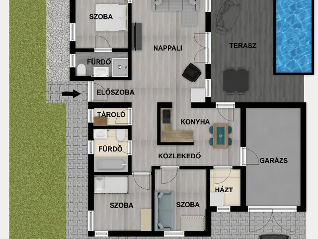 Eladó ház Érd, Kövező 109 nm