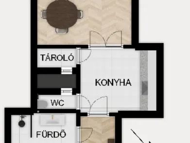 Eladó lakás Budapest IX. kerület, Belső Ferencváros, Közraktár utca 40 nm