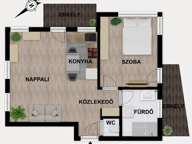 Eladó lakás Budapest XIV. kerület, Alsórákos, Bazsarózsa utca 44 nm