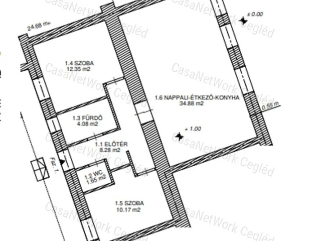 Eladó lakás Szolnok 71 nm