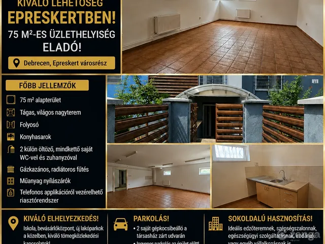 Eladó lakás Debrecen, Epreskert 75 nm