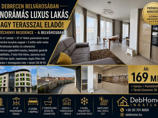 Eladó lakás Debrecen, Belváros, Antall József utca 105 nm