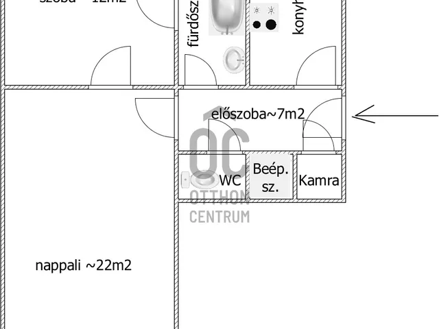 Eladó lakás Baja 57 nm