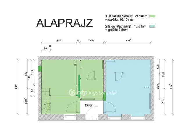 Eladó lakás Budapest VII. kerület 21 nm