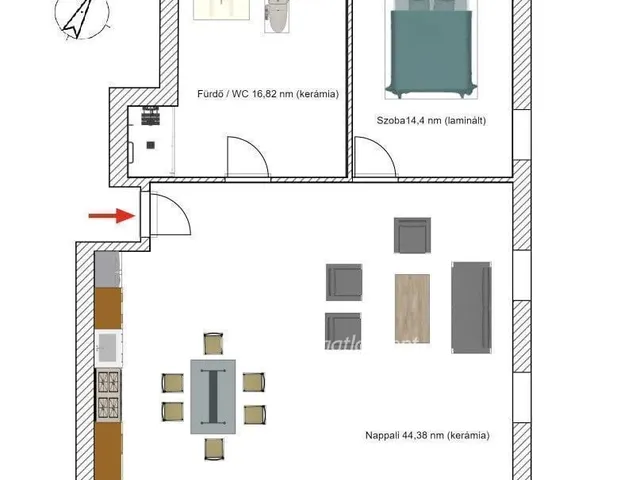 Eladó lakás Budapest XXIII. kerület, Soroksár-Újtelep 94 nm