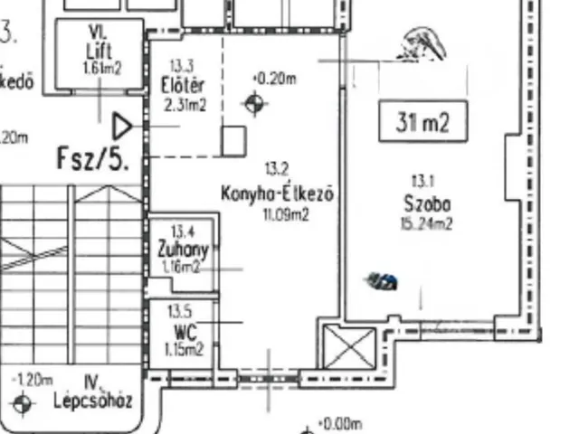 Eladó lakás Budapest I. kerület, Krisztinaváros I. ker. 31 nm