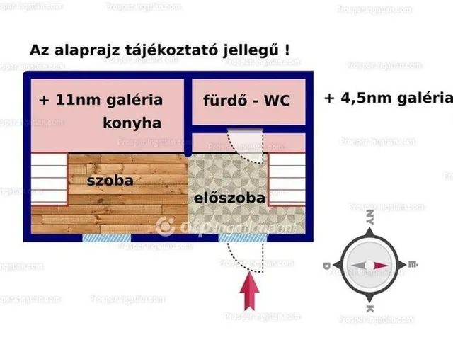 Eladó lakás Budapest VIII. kerület, Corvin negyed 24 nm