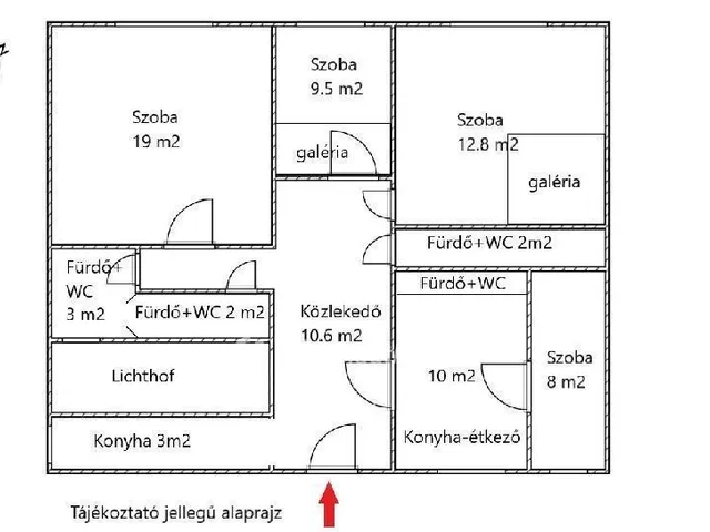 Eladó lakás Budapest VIII. kerület, Palotanegyed 83 nm