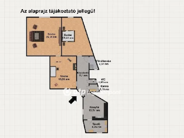 Eladó lakás Budapest V. kerület, Belváros 104 nm