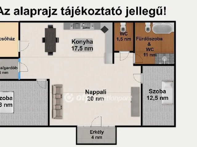 Eladó lakás Budapest XVIII. kerület, Újpéteritelep 83 nm
