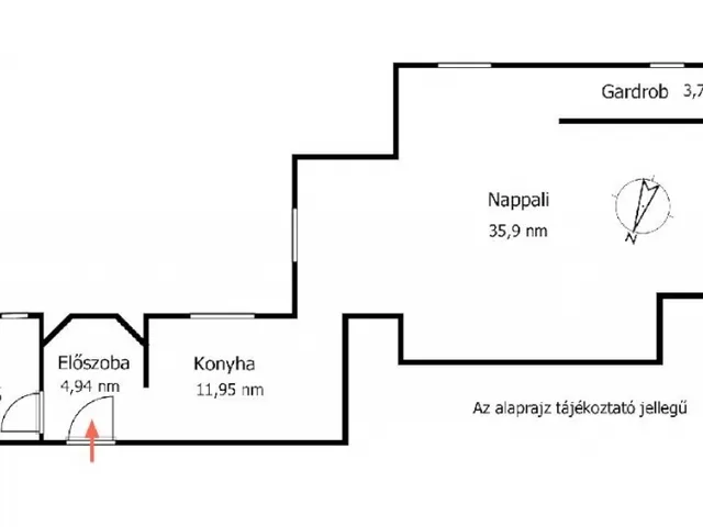 Eladó lakás Budapest VI. kerület, Nagykörúton kívüli terület 62 nm
