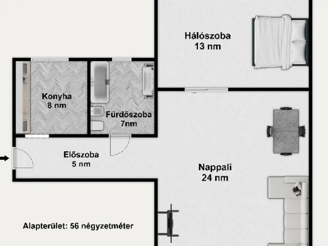 Eladó lakás Budapest X. kerület, Óhegy 56 nm
