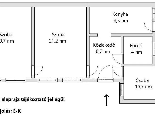 Eladó lakás Budapest VII. kerület, Ligetváros 72 nm