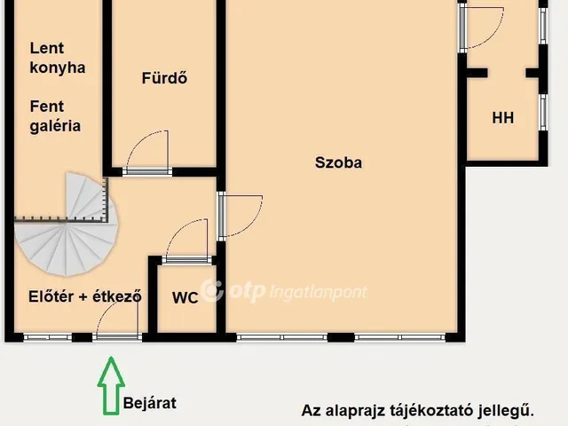 Eladó lakás Budapest VI. kerület, Nagykörúton kívüli terület 42 nm