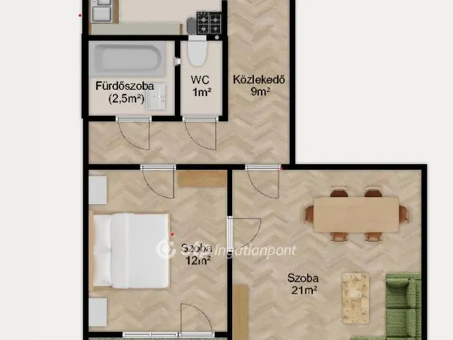 Eladó lakás Budapest XX. kerület 49 nm